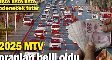 2025 Motorlu Taşıtlar Vergisi oranları belli oldu: İşte liste liste ödenecek tutar