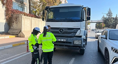 Şanlıurfa’da ağır araçlara sıkı denetim