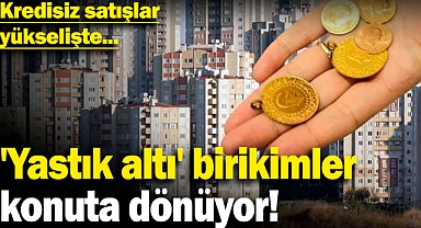 'Yastık altı' birikimler konuta dönüyor! Kredisiz satışlar yükselişte