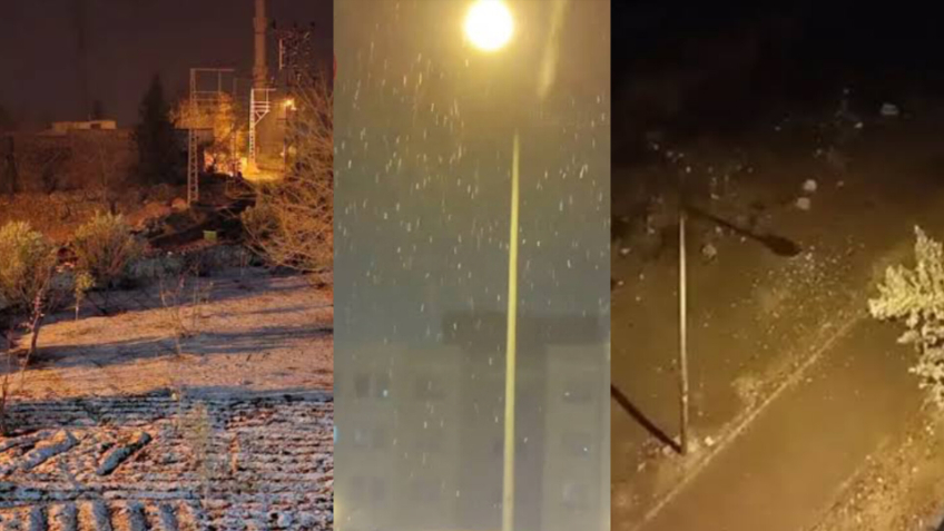 Şanlıurfa’ya Yılın İlk Karı Düştü!