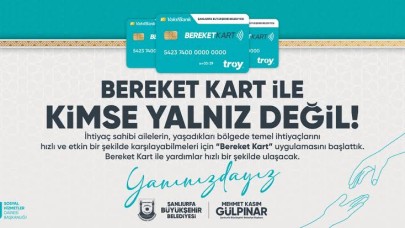 Şanlıurfa Büyükşehir Belediyesi’nden Sosyal Yardımlarda Devrim: ‘Bereket Kart’ Sistemi Başlıyor!