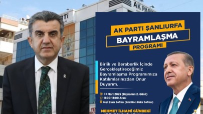 AK Parti Şanlıurfa İl Başkanı M. İlhami Günbegi, Ramazan Bayramı İçin Hemşehrilerine Davet Mesajı Yayımladı