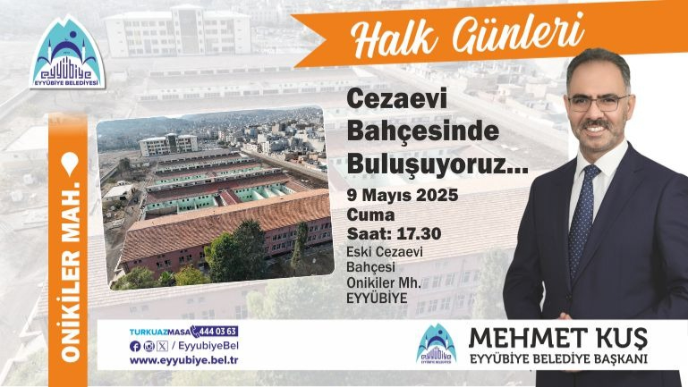 Eyyübiye’de Tarihi Buluşma: Eski Cezaevi Bahçesi Halk Günü’ne Ev Sahipliği Yapacak