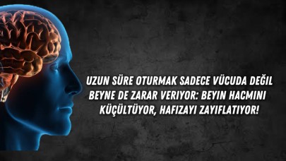 Uzun Süre Oturmak Sadece Vücuda Değil Beyne de Zarar Veriyor: Beyin Hacmini Küçültüyor, Hafızayı Zayıflatıyor!