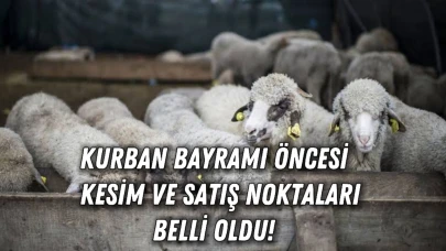 Kurban Bayramı Öncesi Kesim ve Satış Noktaları Belli Oldu!