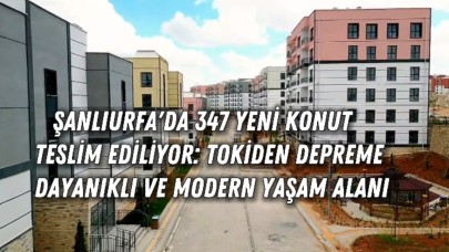 Şanlıurfa'da 347 Yeni Konut Teslim Ediliyor: TOKİ'den Depreme Dayanıklı ve Modern Yaşam Alanı