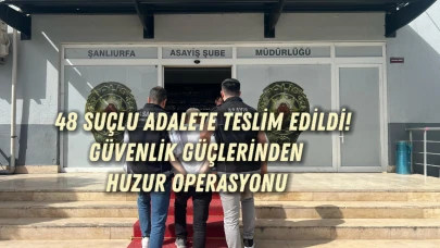 48 Suçlu Adalete Teslim Edildi! Güvenlik Güçlerinden Huzur Operasyonu
