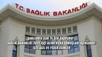 Şanlıurfa’dan 74 Bin Başvuru! Sağlık Bakanlığı 2025 İşçi Alımı Kura Sonuçları Açıklandı: İşte Asil ve Yedek İsimler