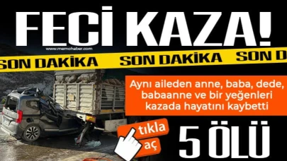 Katliam Gibi Kaza: Aynı Aileden 5 Kişi Hayatını Kaybetti!