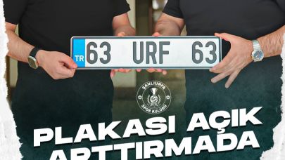 Şanlıurfaspor’dan Büyük Açık Artırma! “63 URF 63” Plakası Bu Kez Canlı Yayında Satışa Çıkıyor