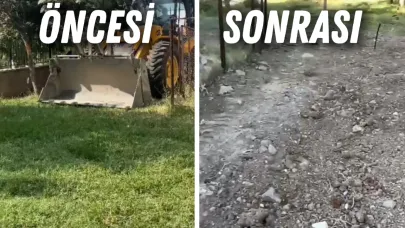 Kepçeler Bahçeyi Harabeye Çevirdi: TOKİ Basın Sitesi Savaş Alanına Döndü