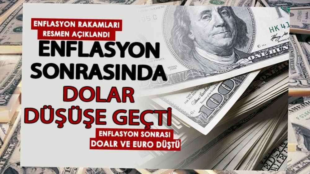Aralık ayı enflasyonu açıklanınca Dolar düştü!