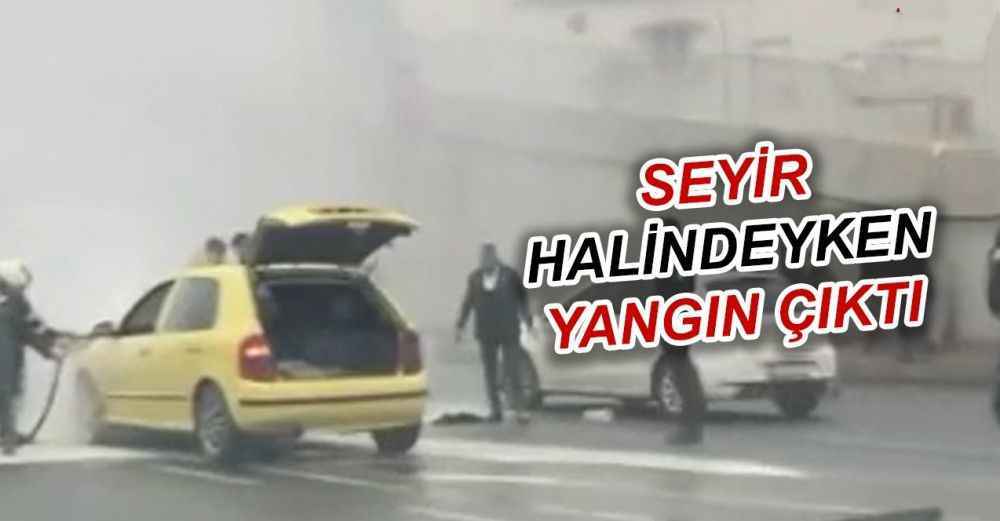 Urfa’da otomobil bir anda alev aldı!