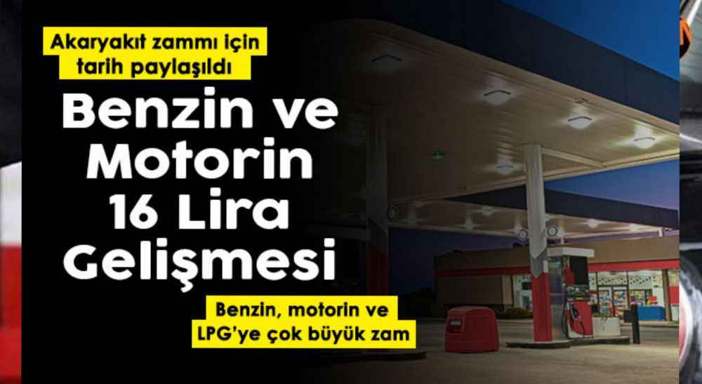 Sondakika Benzin, Motorin ve LPG’ye Zam