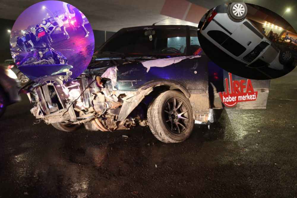 Urfa’da kavşakta kaza! ,2 Yaralı