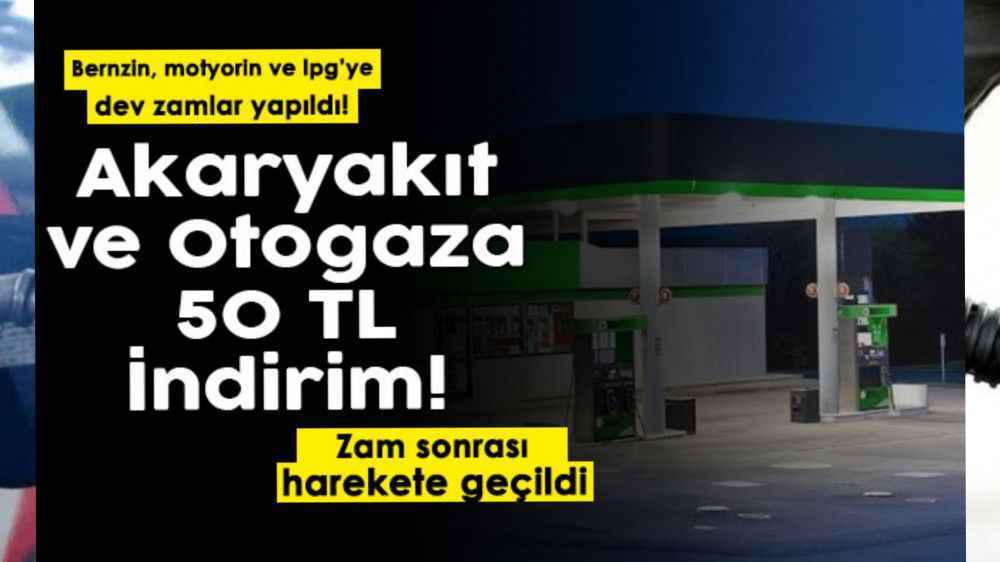 Akaryakıt ve Otogaz Alımlarında O Bankadan 50 TL İndirim