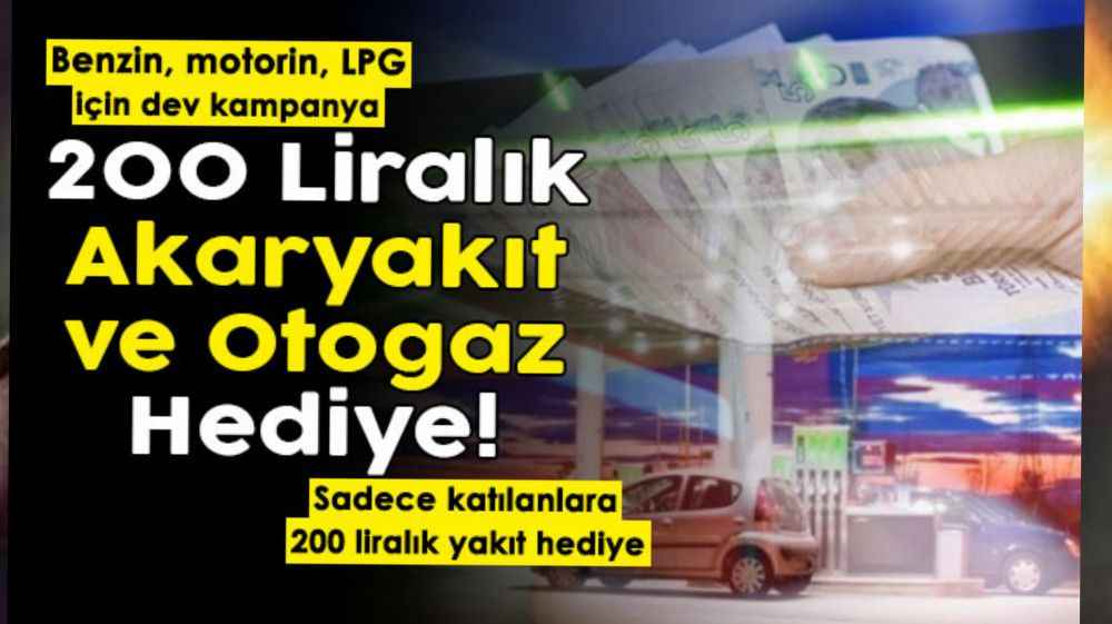 Benzin, mazot ve otogaz için kampanya!