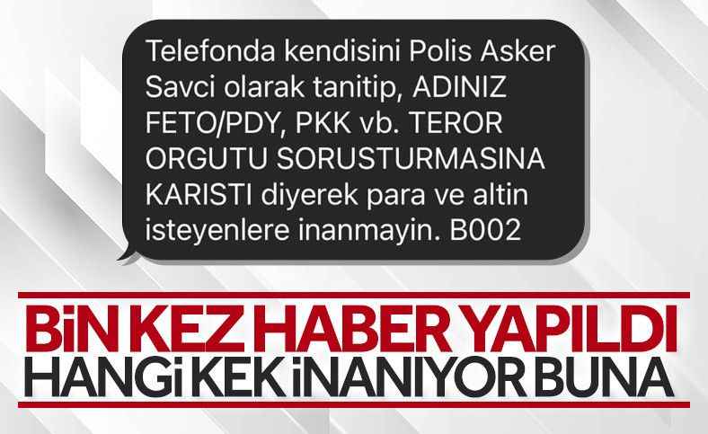İçişleri Bakanlığı'ndan telefon dolandırıcılarına karşı uyarı!