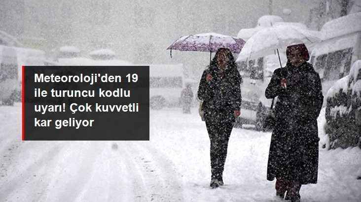 Meteoroloji'den Şanlıurfa Dahil 19 İle Turuncu Kodlu Uyarı! Kuvvetli Kar Yağışı Geliyor