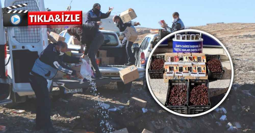 Urfa’da tonlarca küflenmiş hurma imha edildi