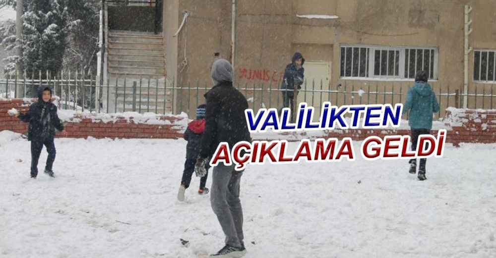 Urfa'da kar tatili uzadı