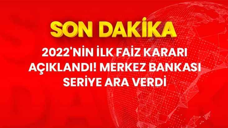 İndirim serisine ara veren Merkez Bankası, faizi yüzde 14'te sabit bıraktı