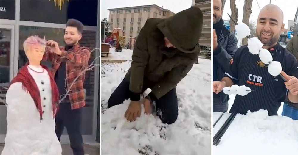 Şanlıurfa'ya has kar temalı paylaşımlar