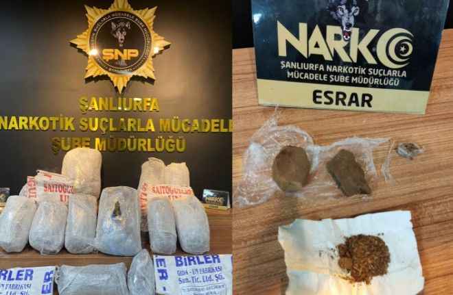Urfa'da uyuşturucu operasyonu: 9 tutuklama