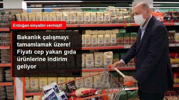 Cumhurbaşkanı Erdoğan sinyalini vermişti! Temel gıda fiyatlarını düşürecek KDV düzenlemesinde sona doğru