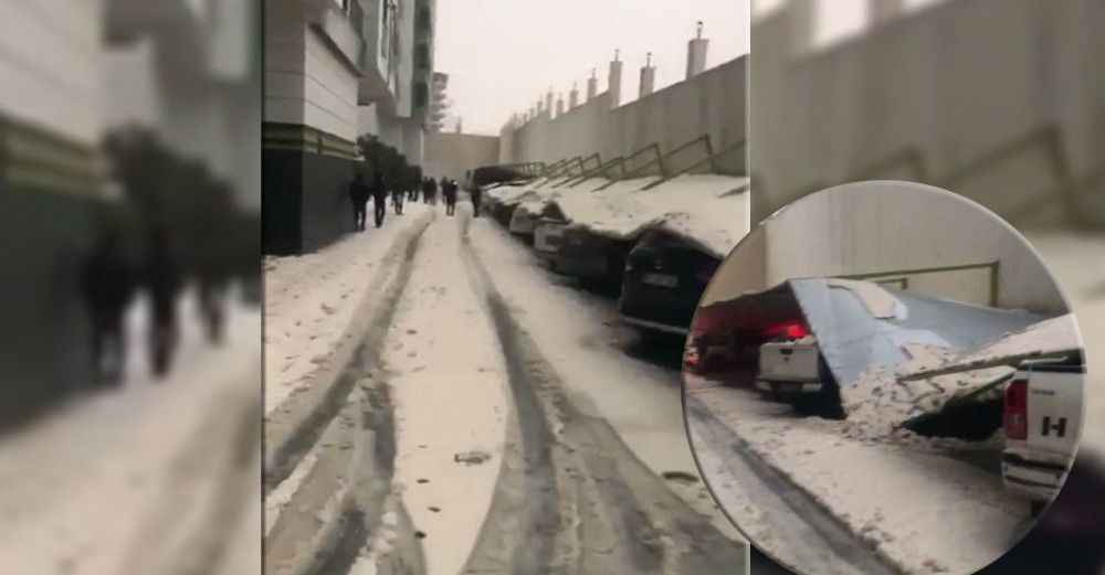Urfa'daki otoparkta şok olay! Çok sayıda araç zarar gördü