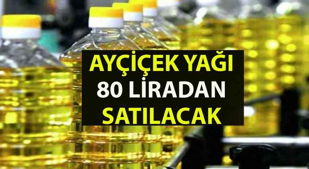 Ayçiçek yağları 80 liradan satılacak. Sıvı yağlar dahil un, süt ve yumurtaya KDV indirimi gelecek. Marketlerdeki 1 litre, 2 litre ve 5 litrelik ayçiçek yağları fiyatlarında indirim olacak