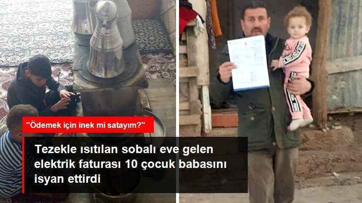 Tezekle ısıtılan sobalı eve gelen elektrik faturası isyan ettirdi: Ödemek için inek mi satayım?