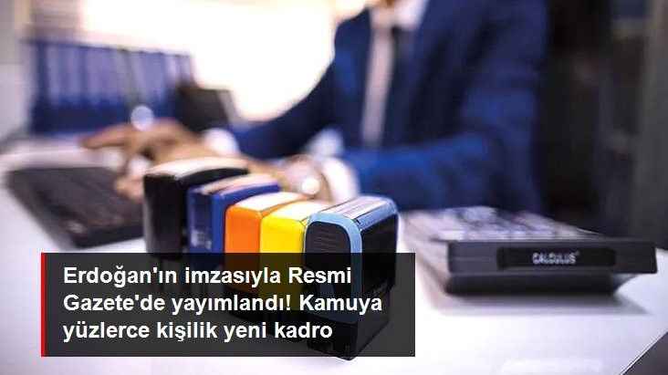 Cumhurbaşkanı Erdoğan'ın imzasıyla Resmi Gazete'de yayımlandı! Kamuya bin 110 yeni kadro açıldı