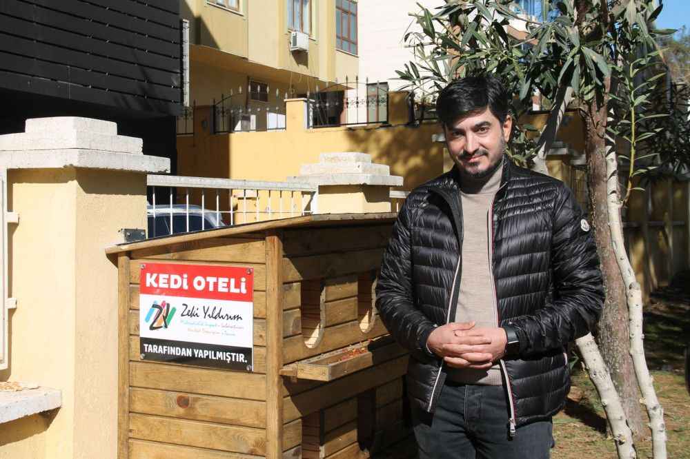 Şanlıurfa'da Sokak hayvanları için kedi oteli