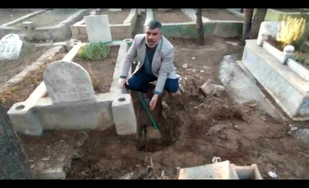 Şanlıurfa'da Madde bağımlıları mezarlığın musluklarına dadandı!