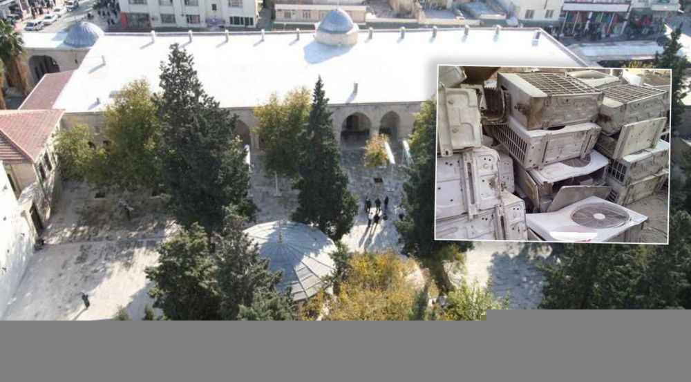 Urfa'da Tarihi Ulu Camii’nin klima motorlarını çaldılar