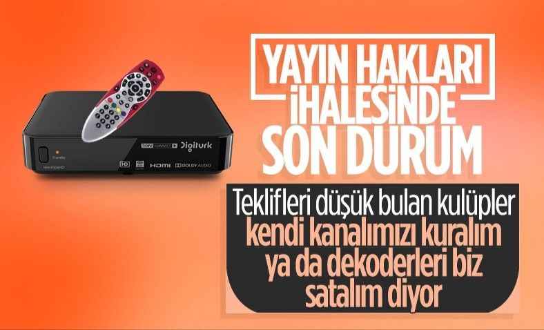Yayın ihalesinde kulüplerden 2 öneri