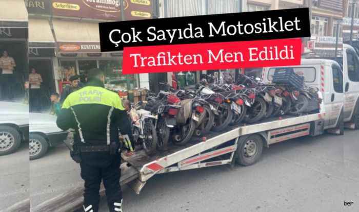 Urfa’da Çok Sayıda Motosiklet Trafikten Men Edildi