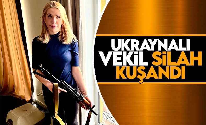 Ukraynalı kadın vekilin silahlı paylaşımı