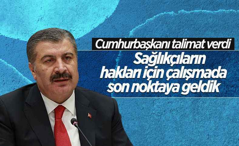 Fahrettin Koca'dan Sağlık Çalışanları Düzenlemesi Hakkında Açıklama