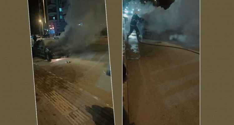 Şanlıurfa'da Araç yolda alev aldı!
