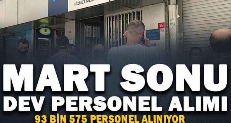 93.575 personel alımı başvuruları başladı: Güvenlik, garson, işçi, hastane personeli, şoför alımı