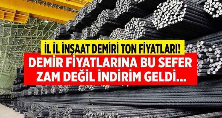 Stok Maliyeti Artan Demire Tüccar İndirimi! İnşaat Demiri Ton Fiyatına Bu Sefer Zam Değil İndirim Haberi Var