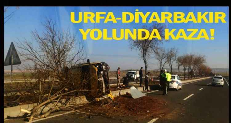 Şanlıurfa'da Kontrolden çıkan araç takla attı