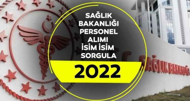 Sağlık Bakanlığı personel işçi alımı kura sonuçları tıkla sorgula 2022!