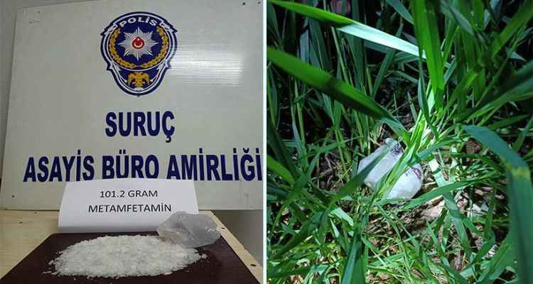 Suruç'ta durdurulan araçta metamfetamin maddesi ele geçirildi