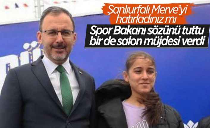 Bakan Kasapoğlu verdiği sözü tuttu