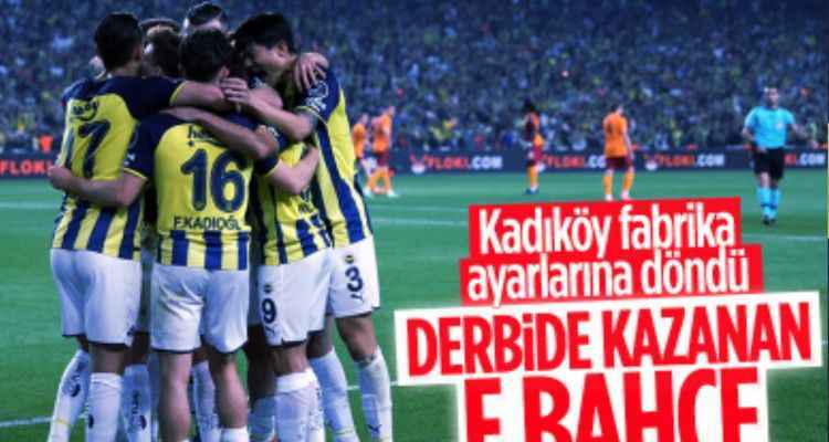 Fenerbahçe, Galatasaray'ı 2 golle mağlup etti