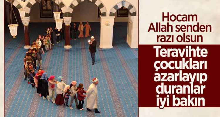 Çocuklara camiyi sevdirmek isteyen imamdan harika yöntem