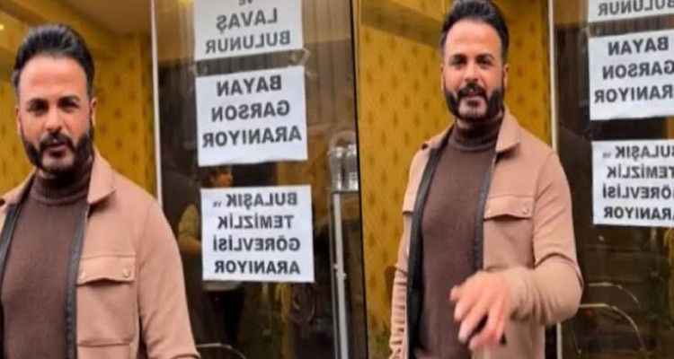 Dükkana asılı ilanı göstererek 9 aydır elaman bulamıyoruz diyen esnaf tartışma yarattı